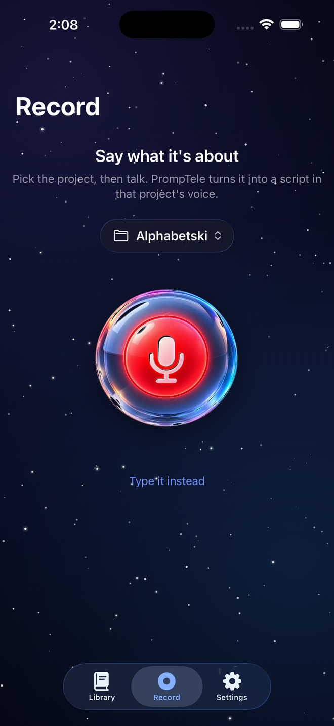 Recording a spoken brief